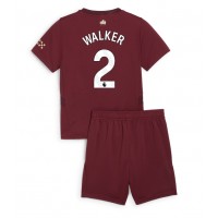 Fotbalové Dres Manchester City Kyle Walker #2 Dětské Alternativní 2024-25 Krátký Rukáv (+ trenýrky)